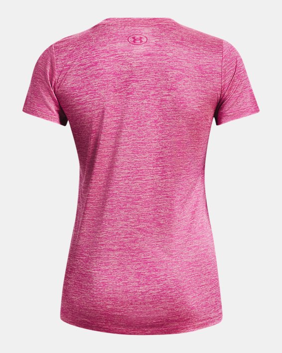 Women's UA Tech™ Twist Big Logo Gel Short Sleeve, Pink, pdpMainDesktop image number 5